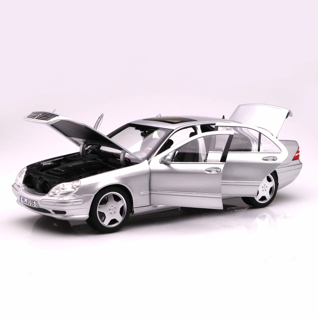 Mercedes-Benz S55 AMG 2000 Silver 1:18