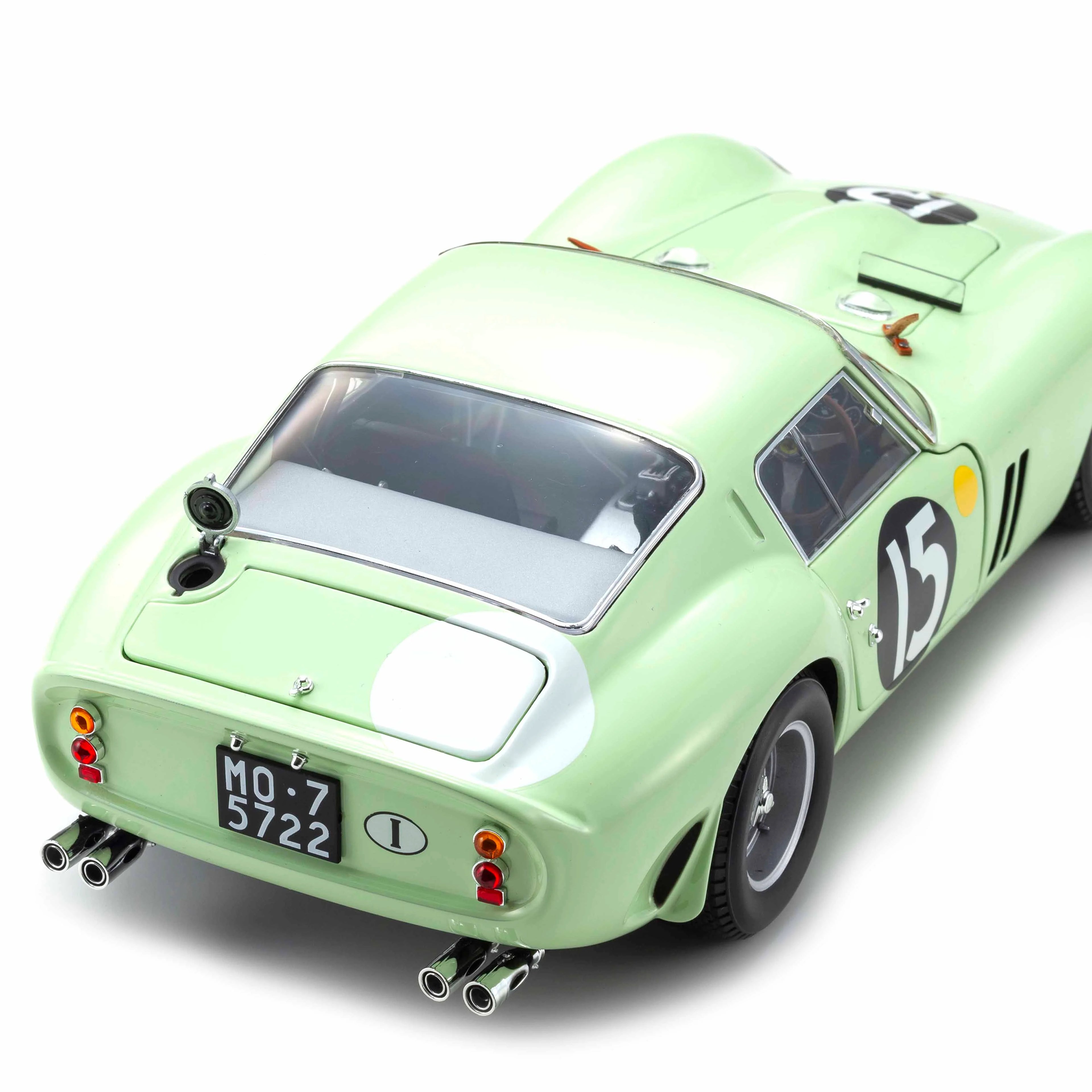 Ferrari 250 GTO 1962 Goodwood Tourist Trophy Light Green n°15 1:18