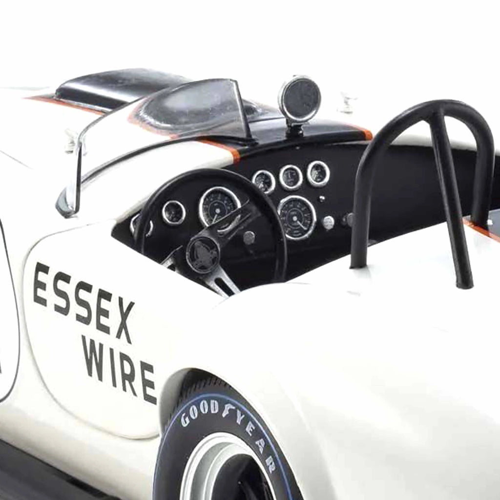 Shelby Cobra 427S/C N°91 Essex Wire Blanc/Bleu foncé 1/18