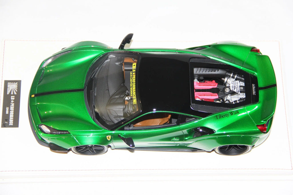 Ferrari 488 Liberty Walk LB Performance, Chrome Green - Limited 20 pcs by LB Work