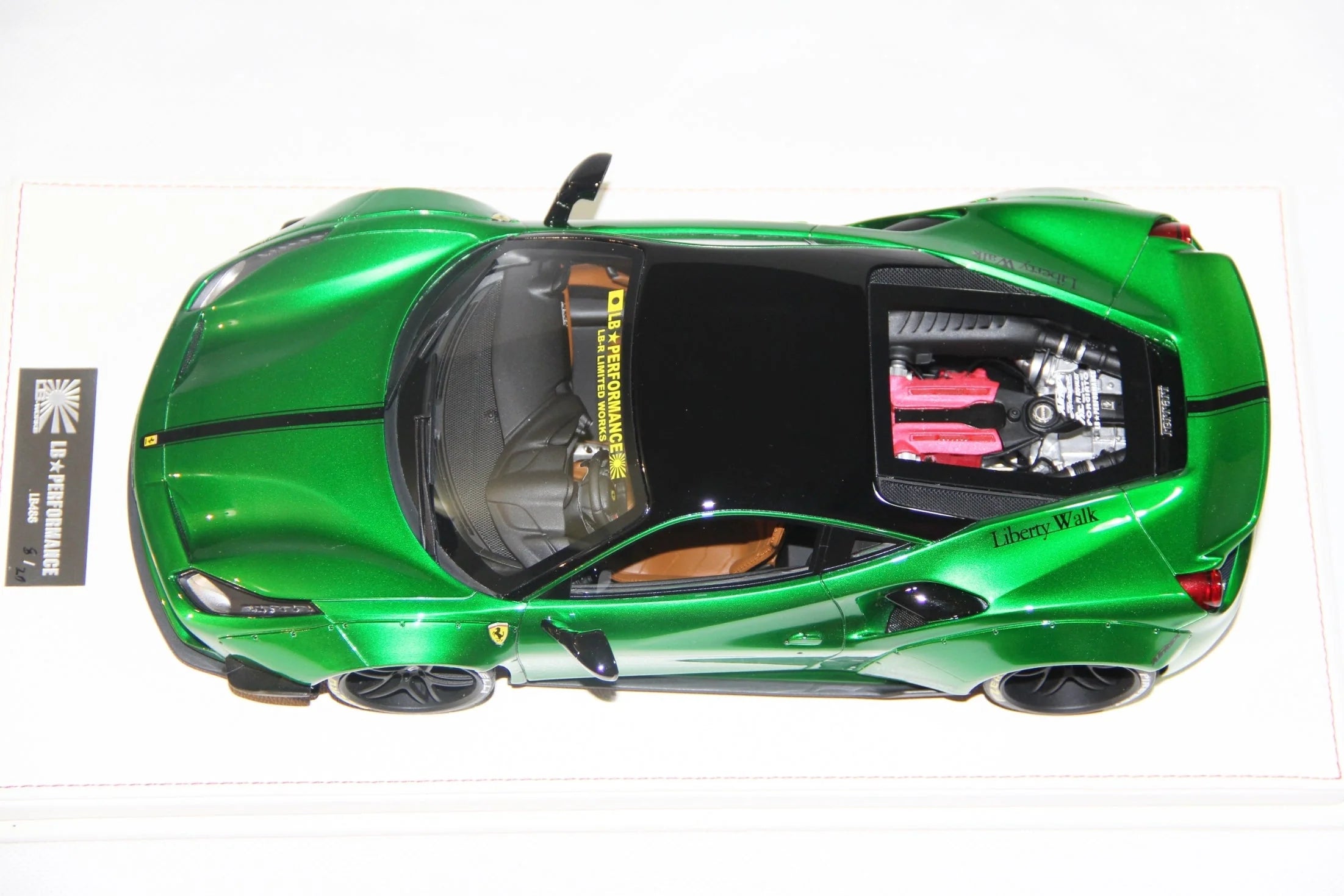 Ferrari 488 Liberty Walk LB Performance, Chrome Green - Limited 20 pcs by LB Work