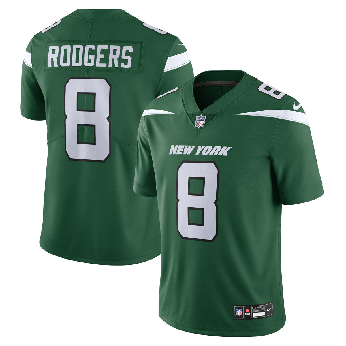 Aaron Rodgers New York Jets Nike  Vapor Untouchable Limited Jersey - Gotham Green