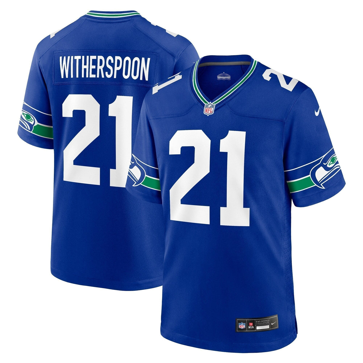 Devon Witherspoon Seattle Seahawks Nike Throwback   Game Jersey - Royal