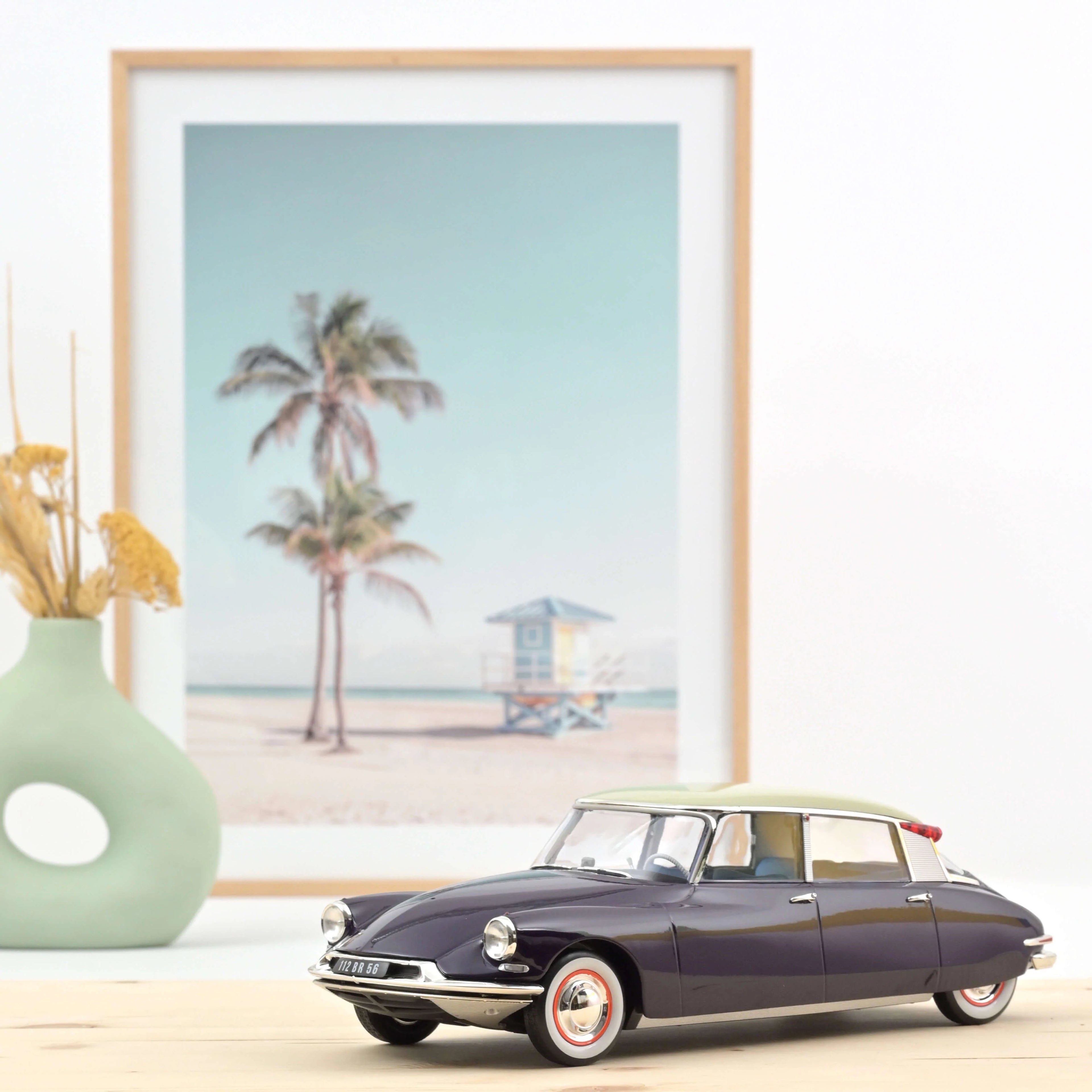 Citroën DS 19 1956 Purple and Champagne 1:18 - 400pcs