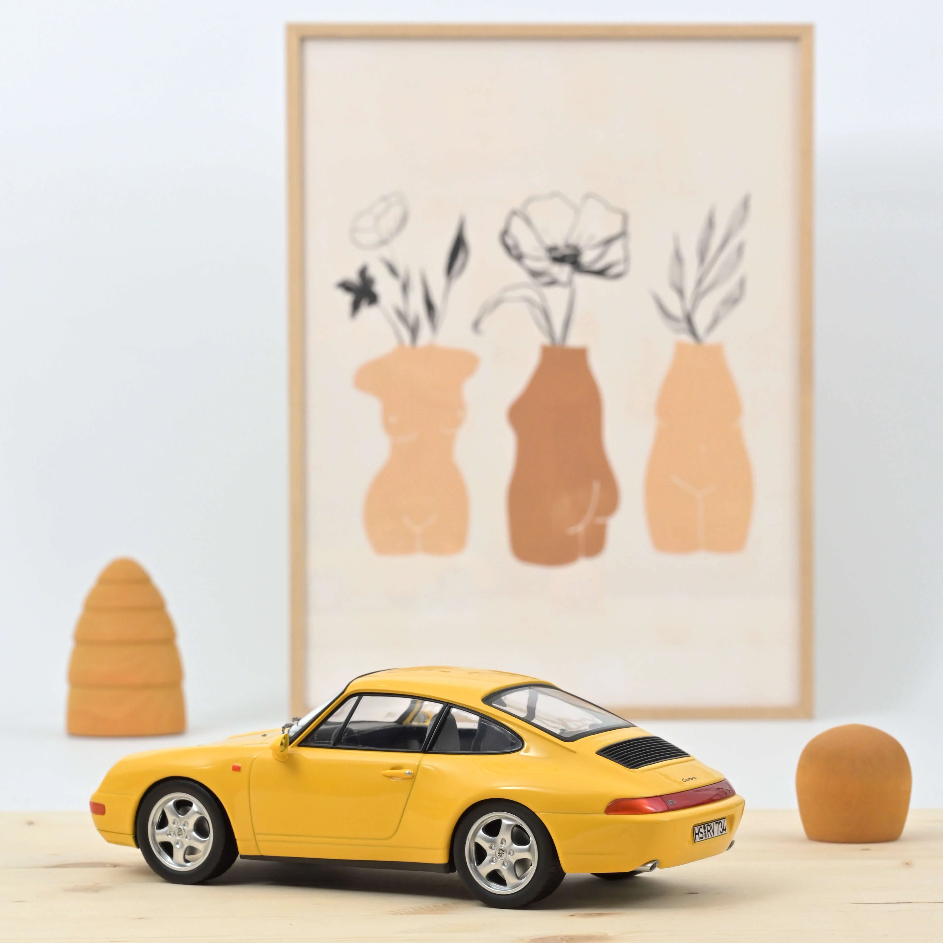 Porsche 911 Carrera 1994 Jaune 1:18
