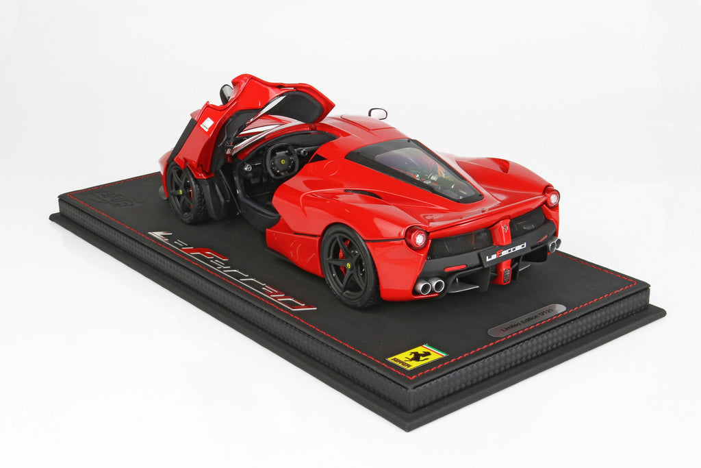 BBR Ferrari Laferrari Red Corsa Fully Open Diecast - Limited 120 pcs with Display Case