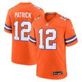 Tim Patrick Denver Broncos Nike Mile High Collection 1977 Throwback   Game Jersey - Orange