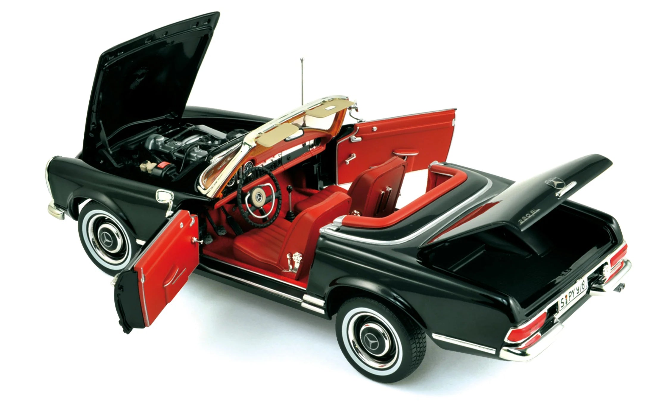 Mercedes-Benz 230 SL 1967 Black 1:18