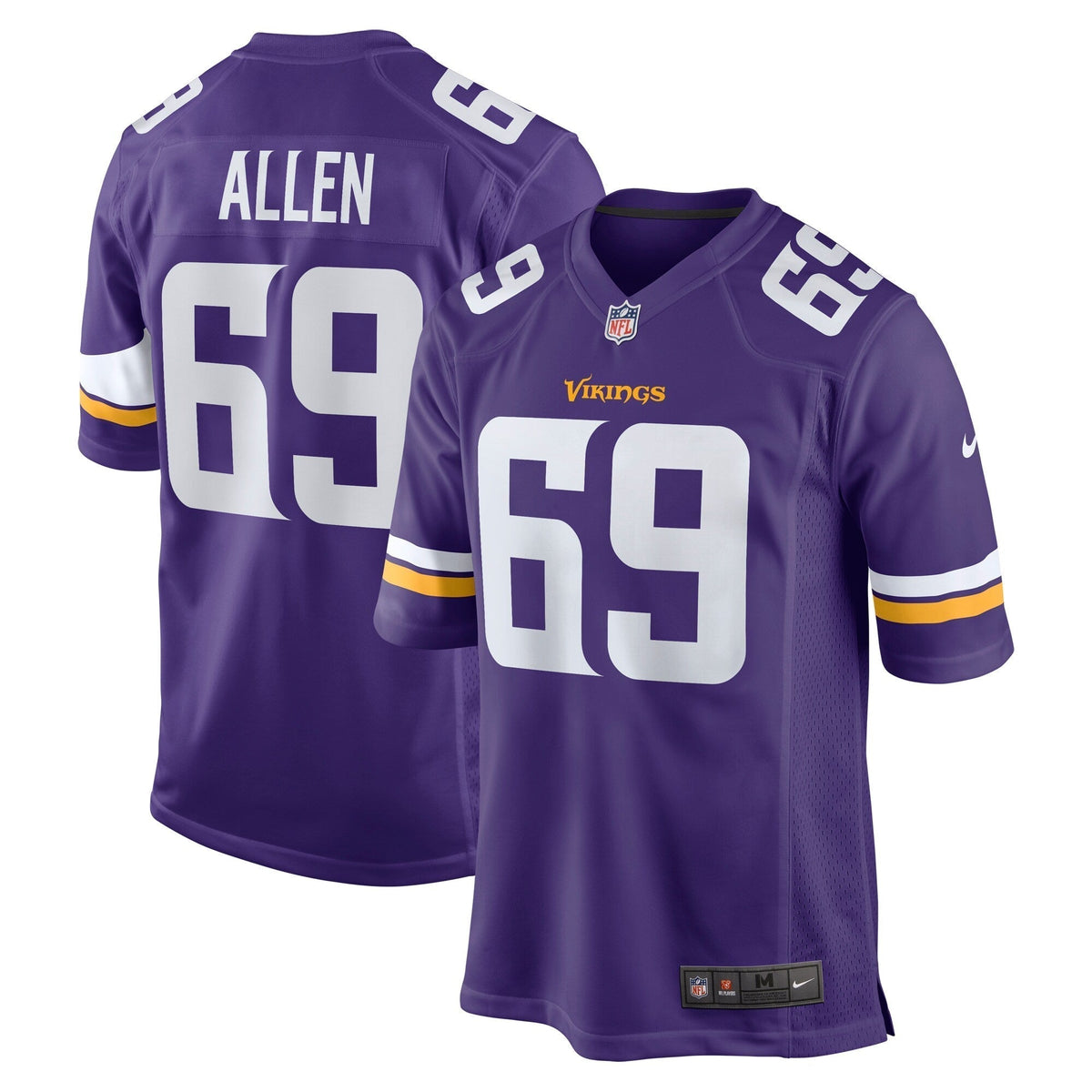 Jared Allen Minnesota Vikings Nike Retired   Game Jersey - Purple