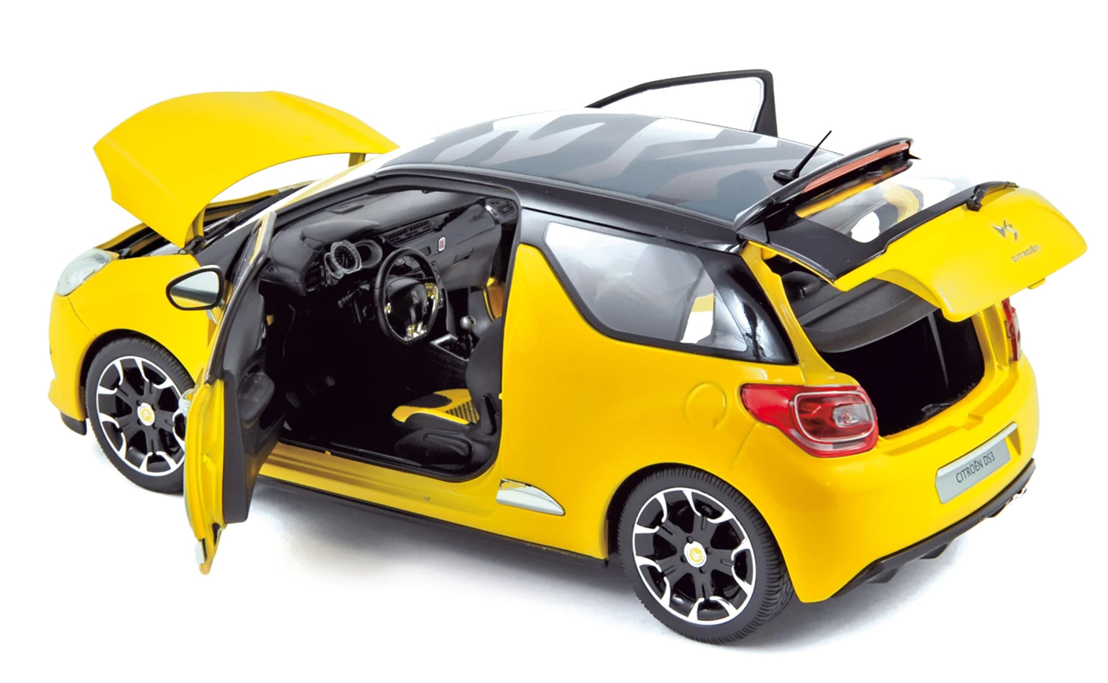 Citroën DS3 2010 Pegase Yellow&Black 1:18