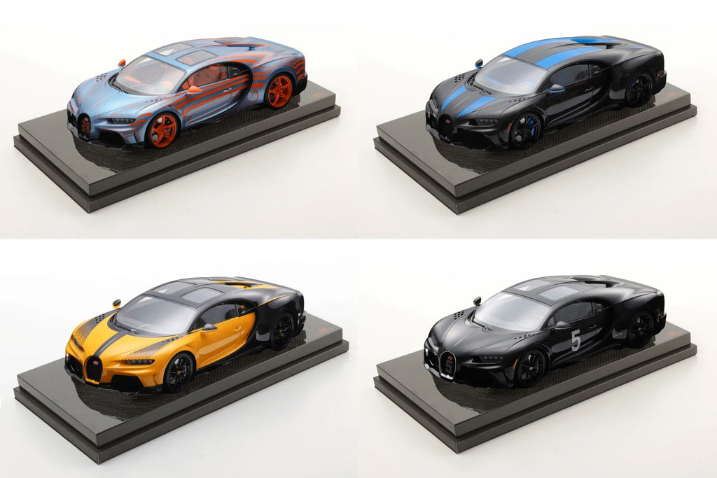 MR Bugatti Chiron Super Sport on Carbon Base (Different Version) - Limited 99 pcs SHIPPING NOW