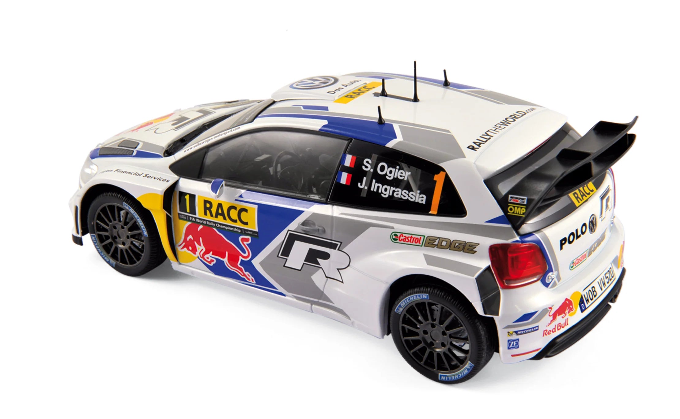 VW Polo R WRC 2014 Rallye Katalonien Ogier/Ingrassia 1:18