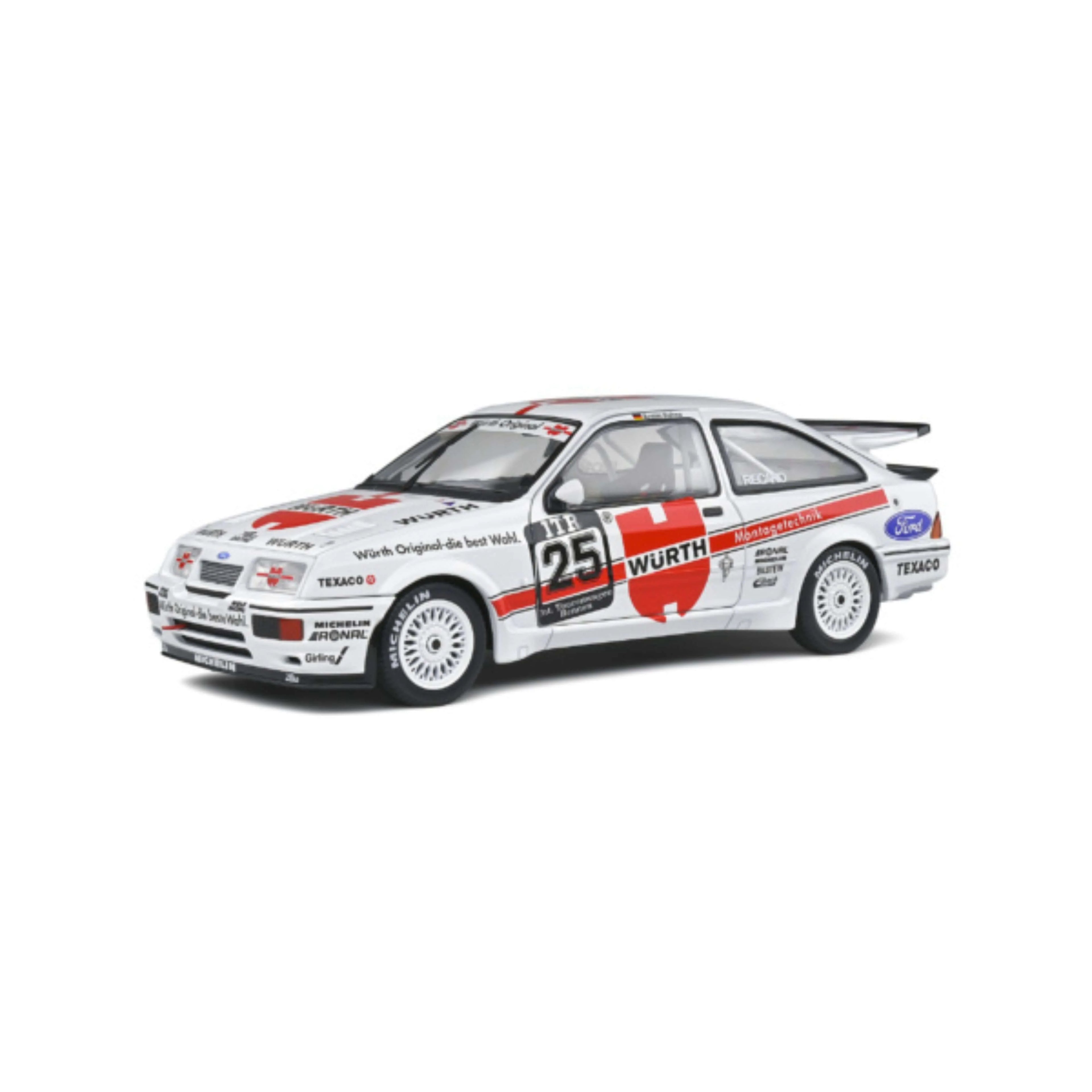 Ford Sierra RS 500 White A. Hahne #25 Nürburgring DTM 1988 1:18