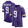 J.J. McCarthy Minnesota Vikings Nike    Game Jersey - Purple