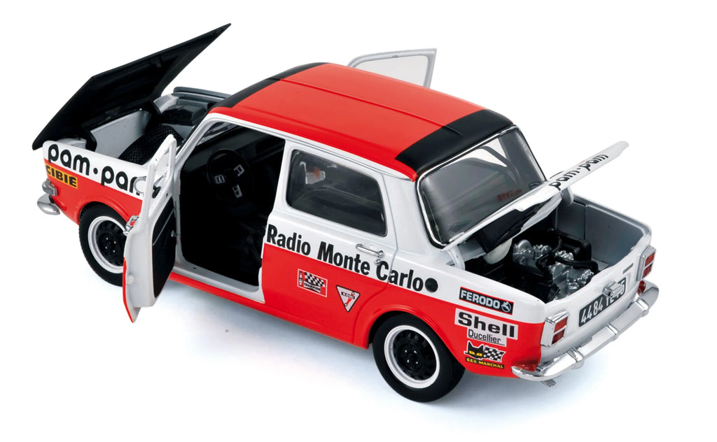 Simca 1000 Rallye 2 1973 Rally Monte Carlo Fiorentino/Gelin 1:18