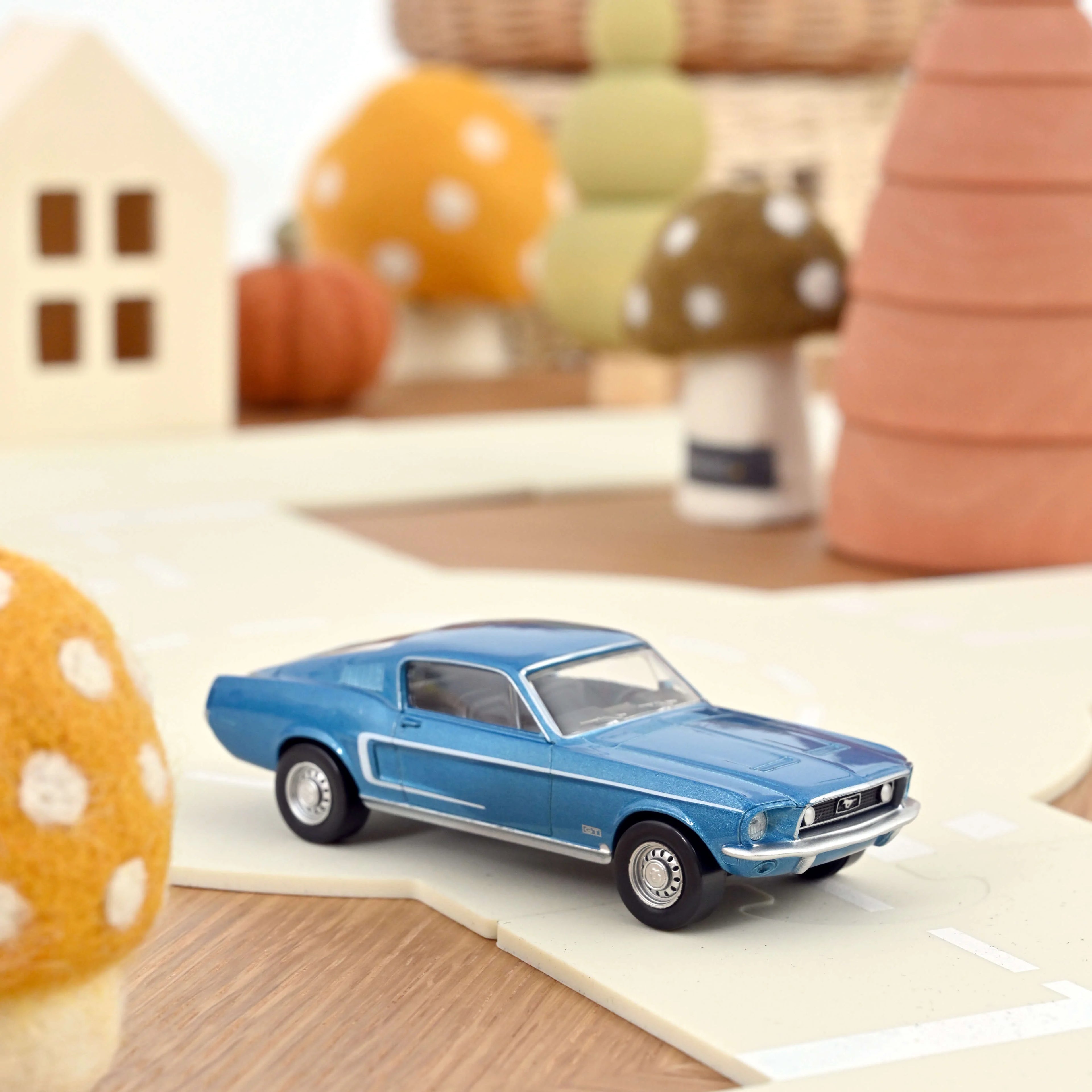 Ford Mustang GT Fastback 1968 Acapulco Blue Jet-car 1:43