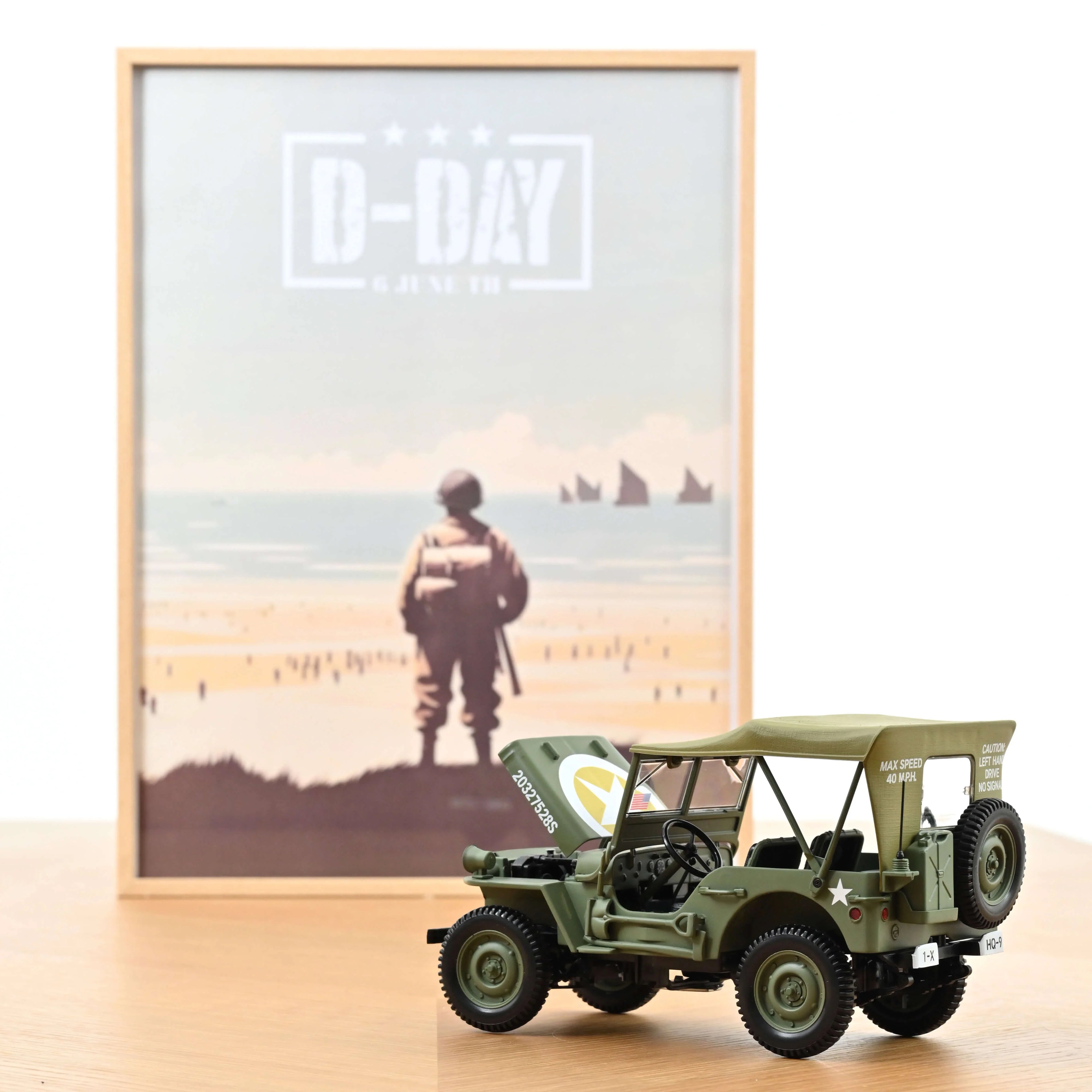 Jeep Army 1944 1st Div Inf HQ 1:18 - 200pcs