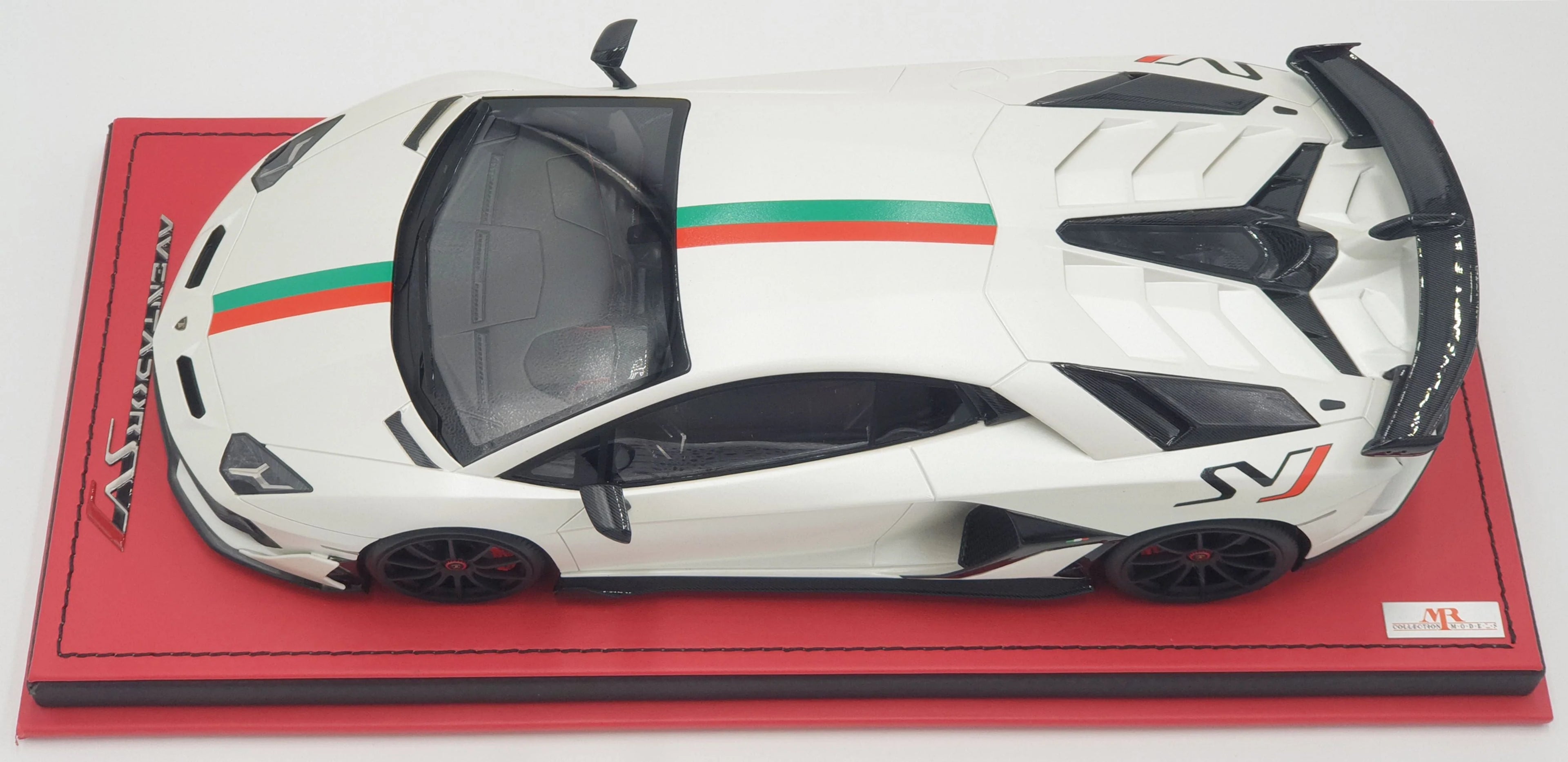 Clearance MR Lamborghini Aventador SVJ White Bianco Canopus, Italian Design  - Limited 16 pcs