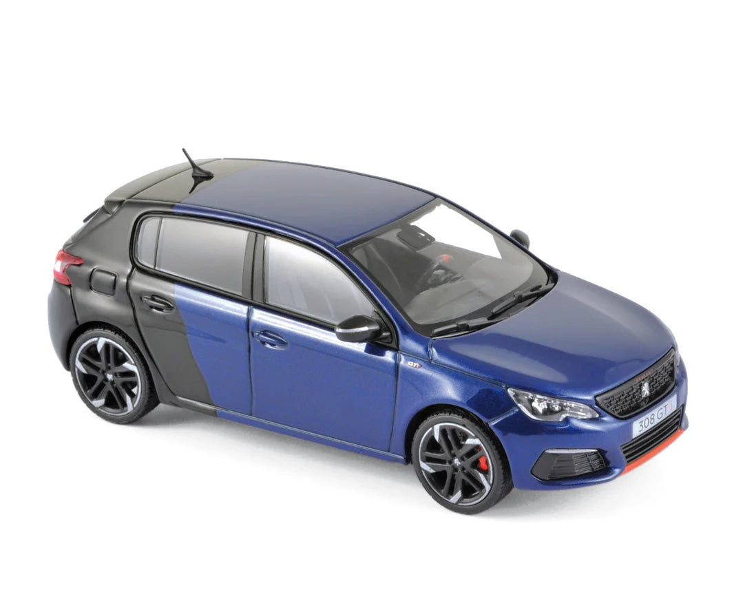 Peugeot 308 GTi Coupe Franche 2017 Bleu Magnetic&Noir 1:43
