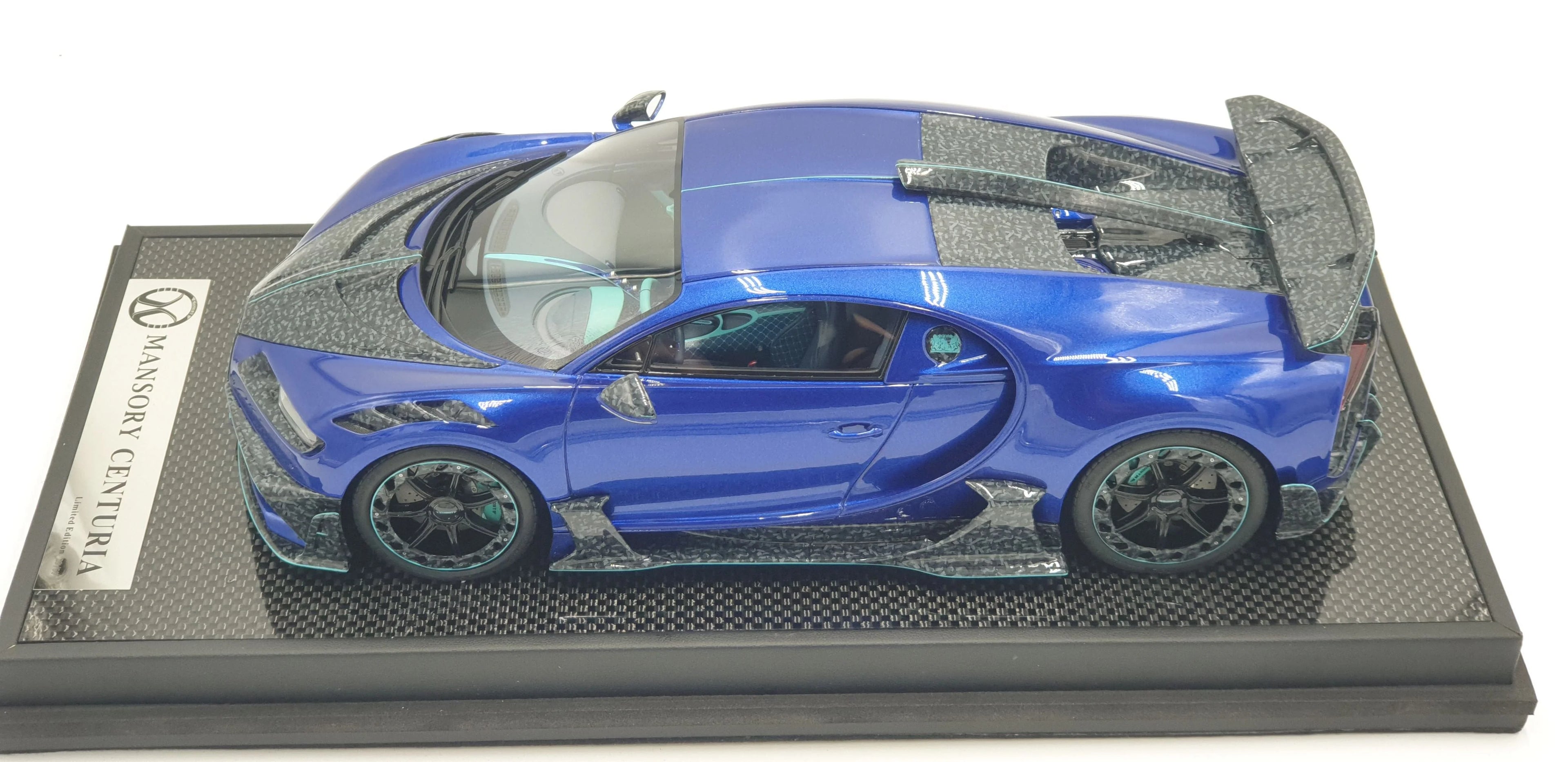 T&P Bugatti Chiron Mansory Centuria Carbone Bleu - Édition limitée 99 pcs