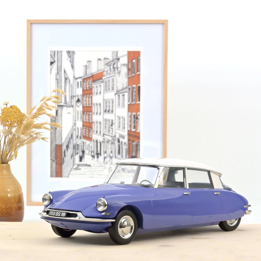 Citroën DS 19 1959 Blue Delphinium and White 1:12