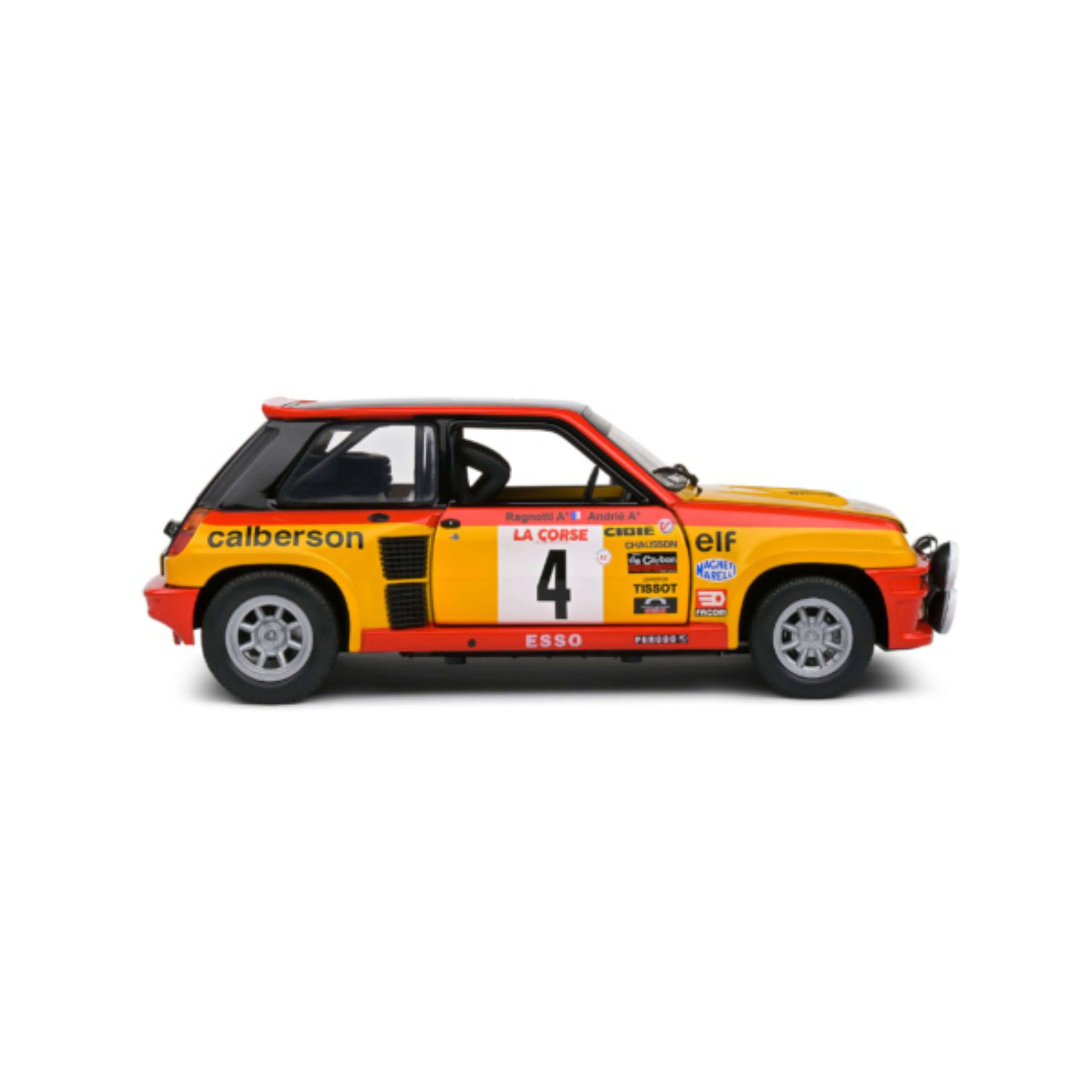 Renault 5 Turbo Yellow #4 Ragnoti/Andrie Tour De Corse 1980 1:18