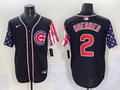 Men's Chicago Cubs Nico Hoerner #2 Black Limited Player Jersey