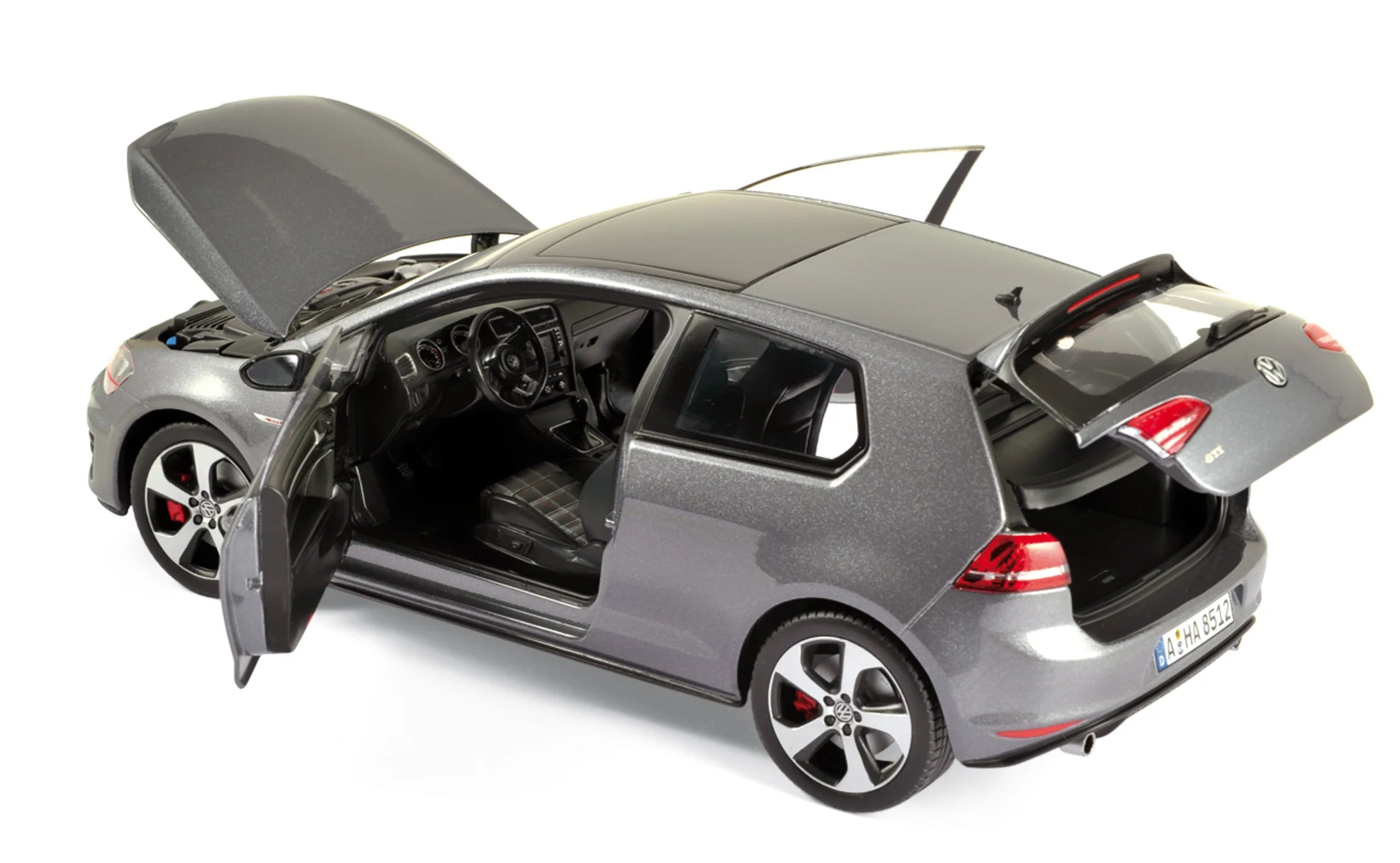 VW Golf GTI 2013 Carbon Steel Grey 1:18