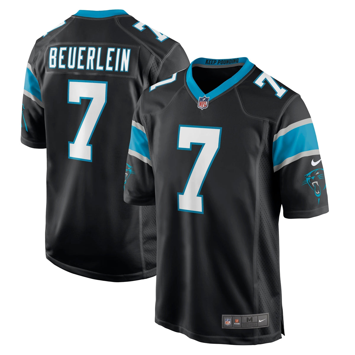 Steve Beuerlein Carolina Panthers Nike Retired   Jersey - Black