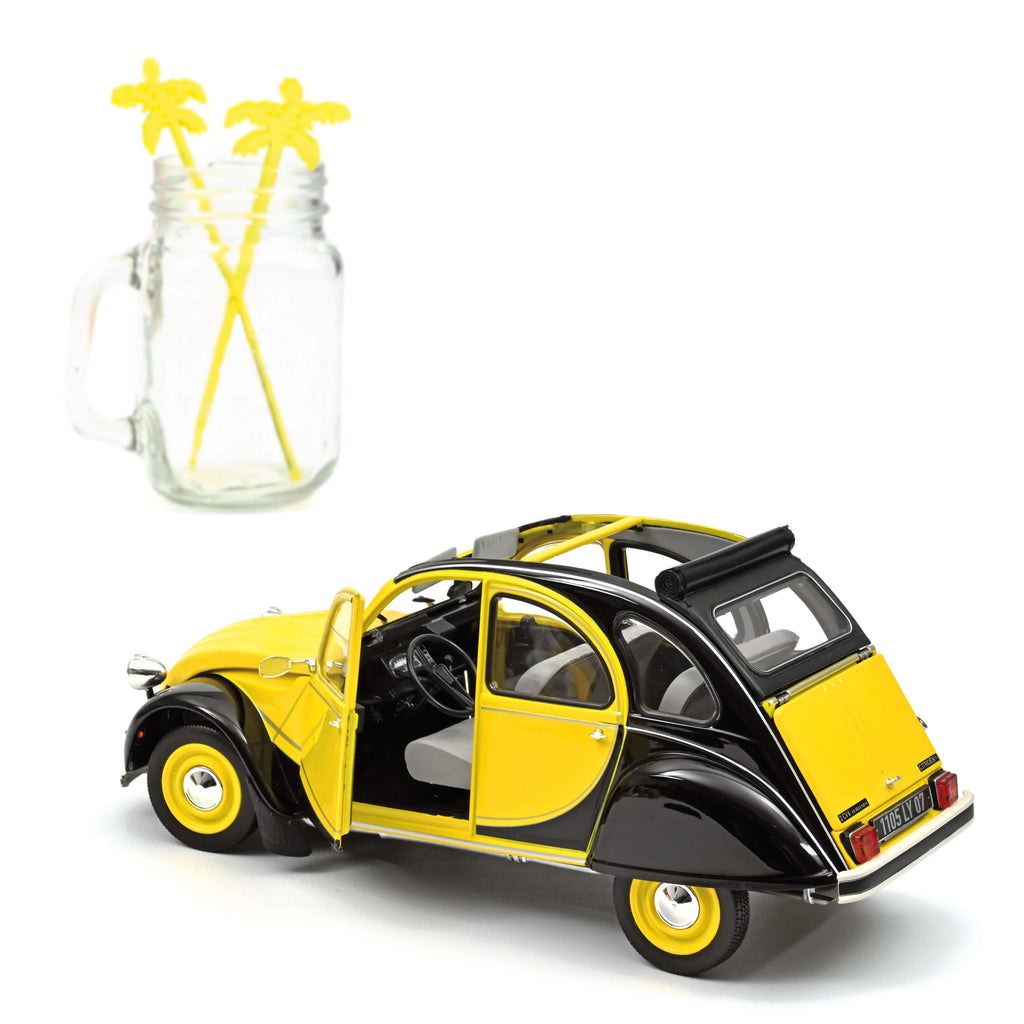 Citroën 2CV Charleston 1982 Jaune Helios et noir  1/18