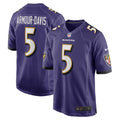 Jalyn Armour-Davis Baltimore Ravens Nike Game   Jersey - Purple