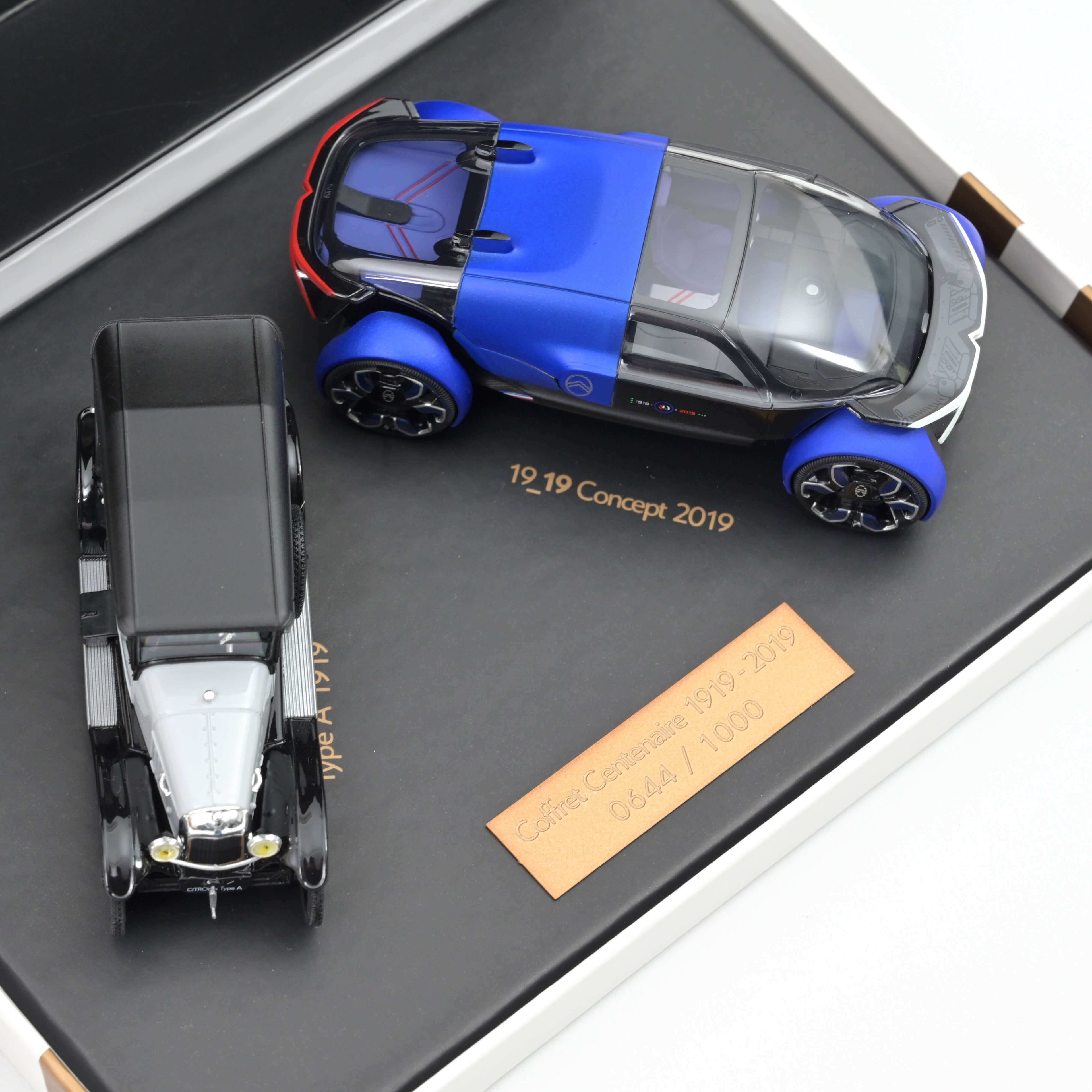 Gift box Centenary Citroën 2019: Type A + 19_19 Concept 1:43