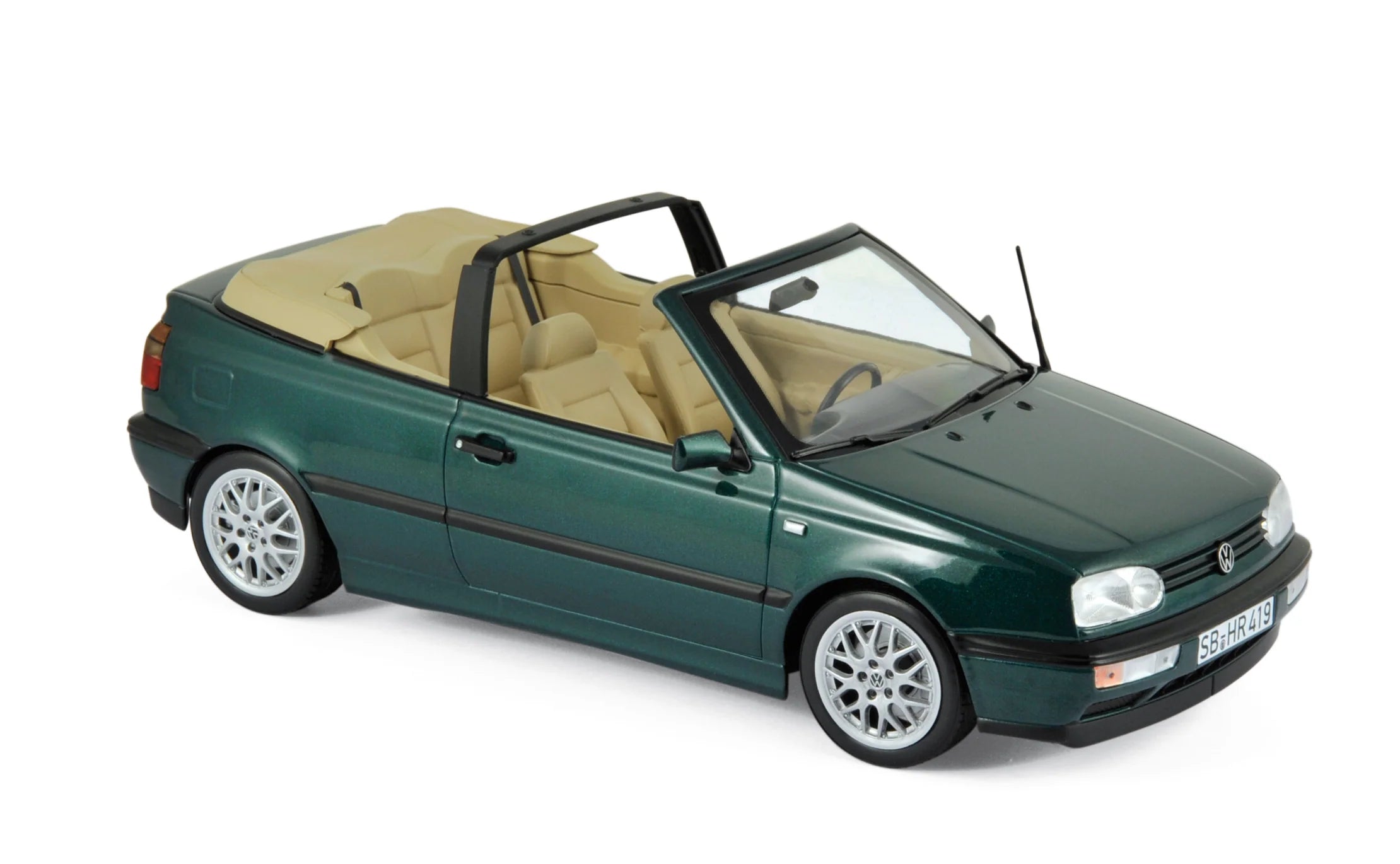 VW Golf Cabriolet 1995 Blue Green metallic 1:18