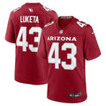 Jesse Luketa Arizona Cardinals Nike Team Game Jersey -  Cardinal