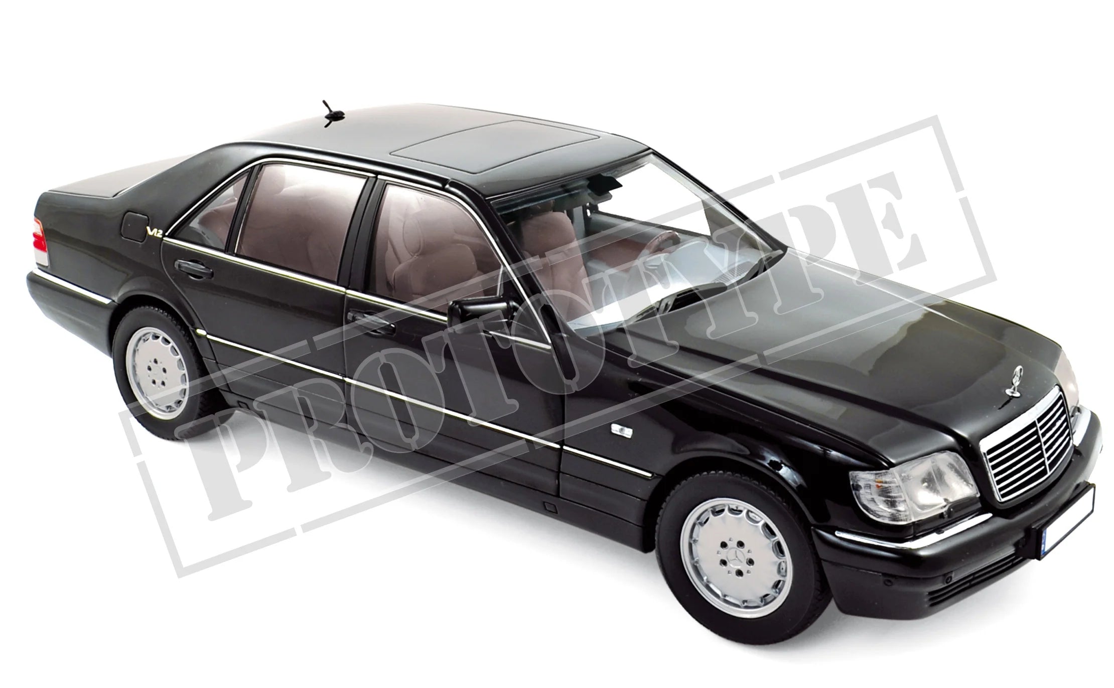 Mercedes-Benz S600 1997 Black 1:18