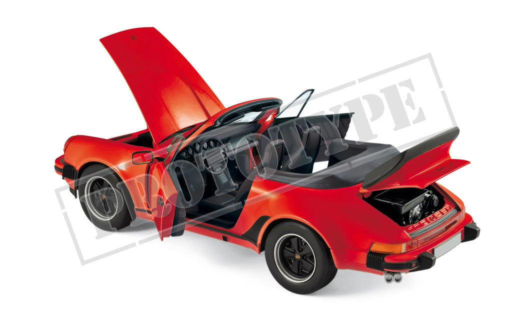 Porsche 911 Turbo Cabriolet 1987 Red 1:18