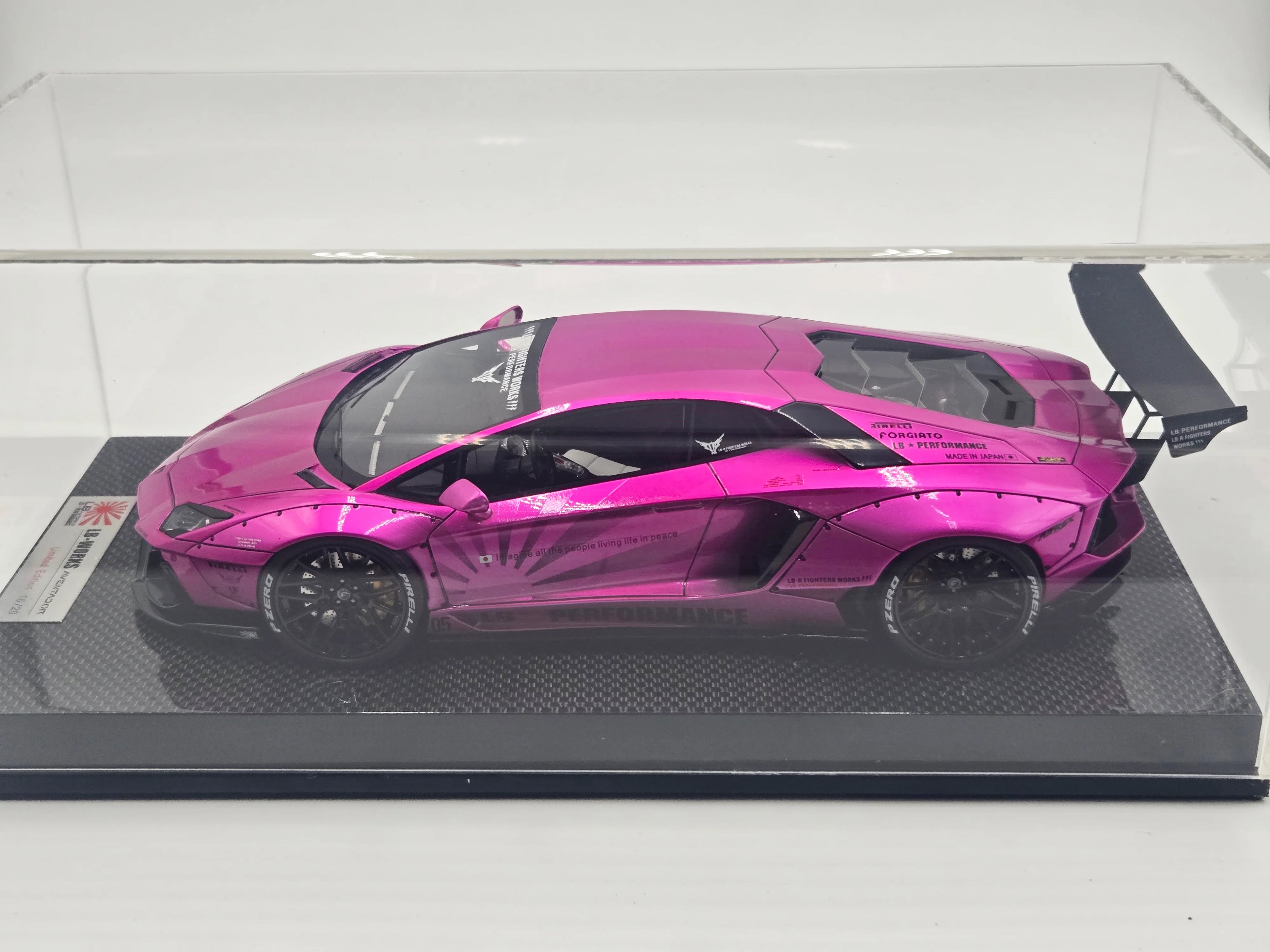 Lamborghini Aventador LP700-4 Liberty Walk Performance, Flash Pink on Carbon Base - Limited 20 pcs by LB Work