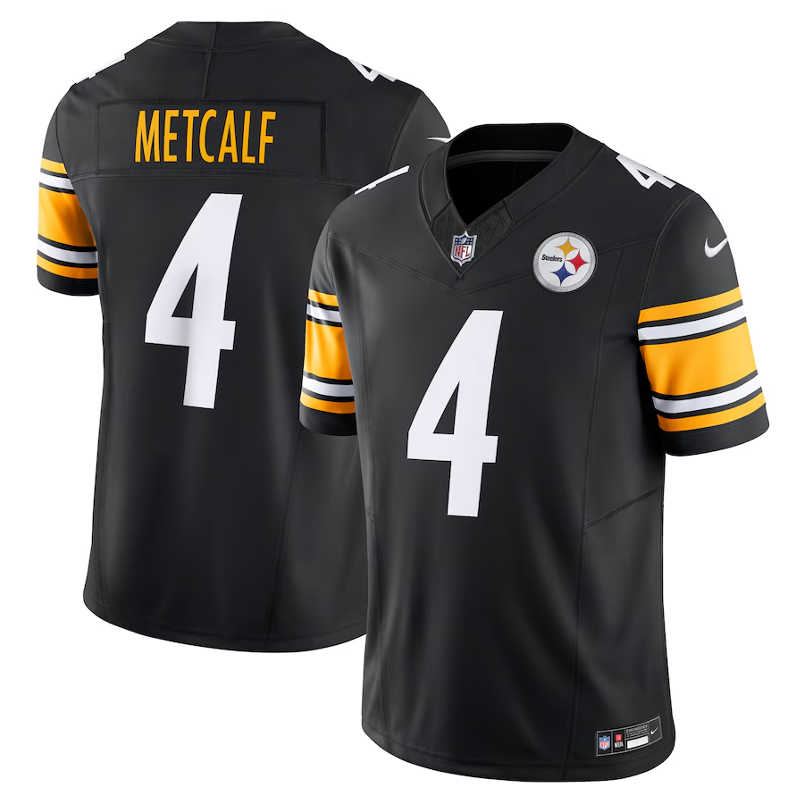 Men's Nike DK Metcalf Black Pittsburgh Steelers Team Vapor F.U.S.E. Limited Jersey
