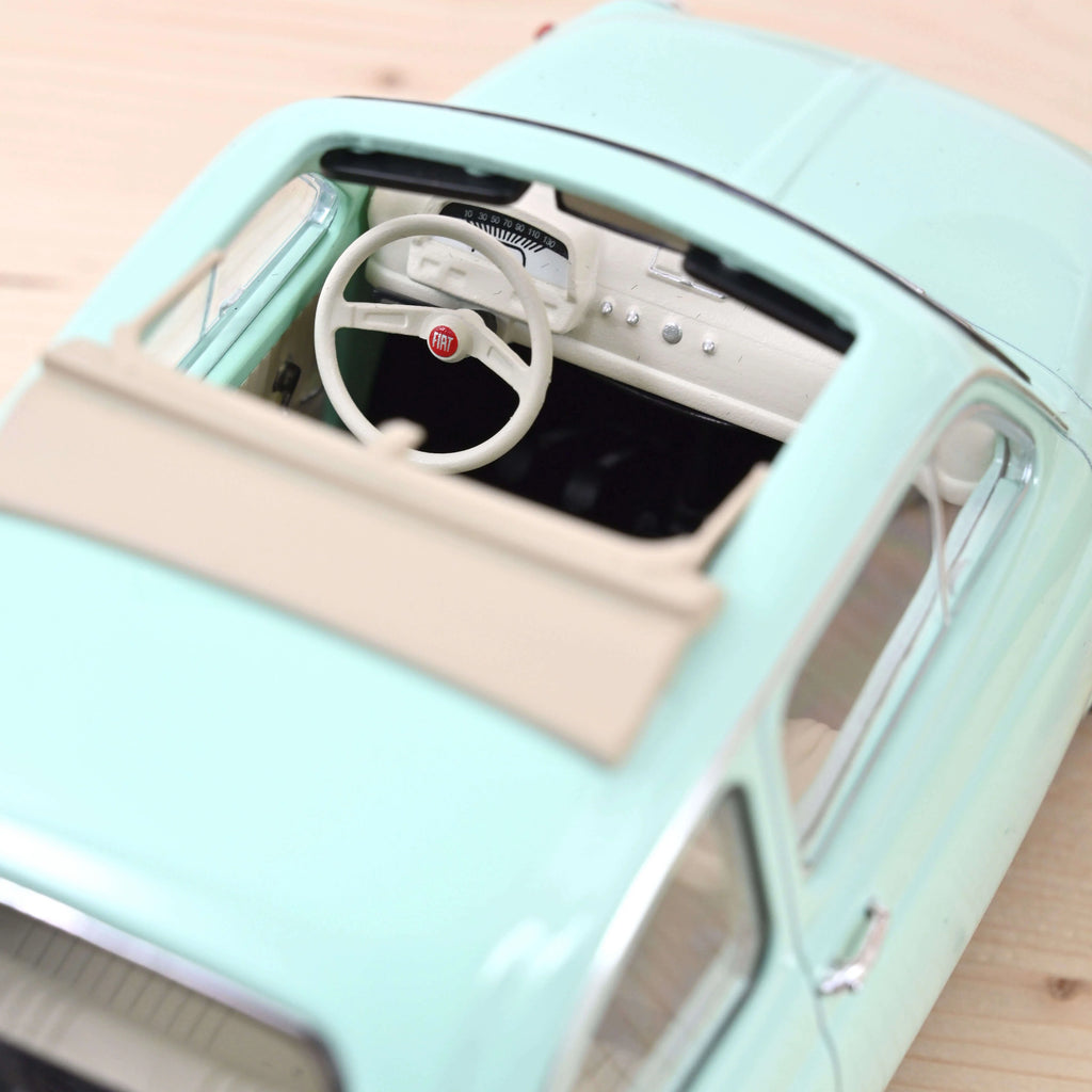 Fiat 500 L 1968 Pastel Blue birth gift 1/18
