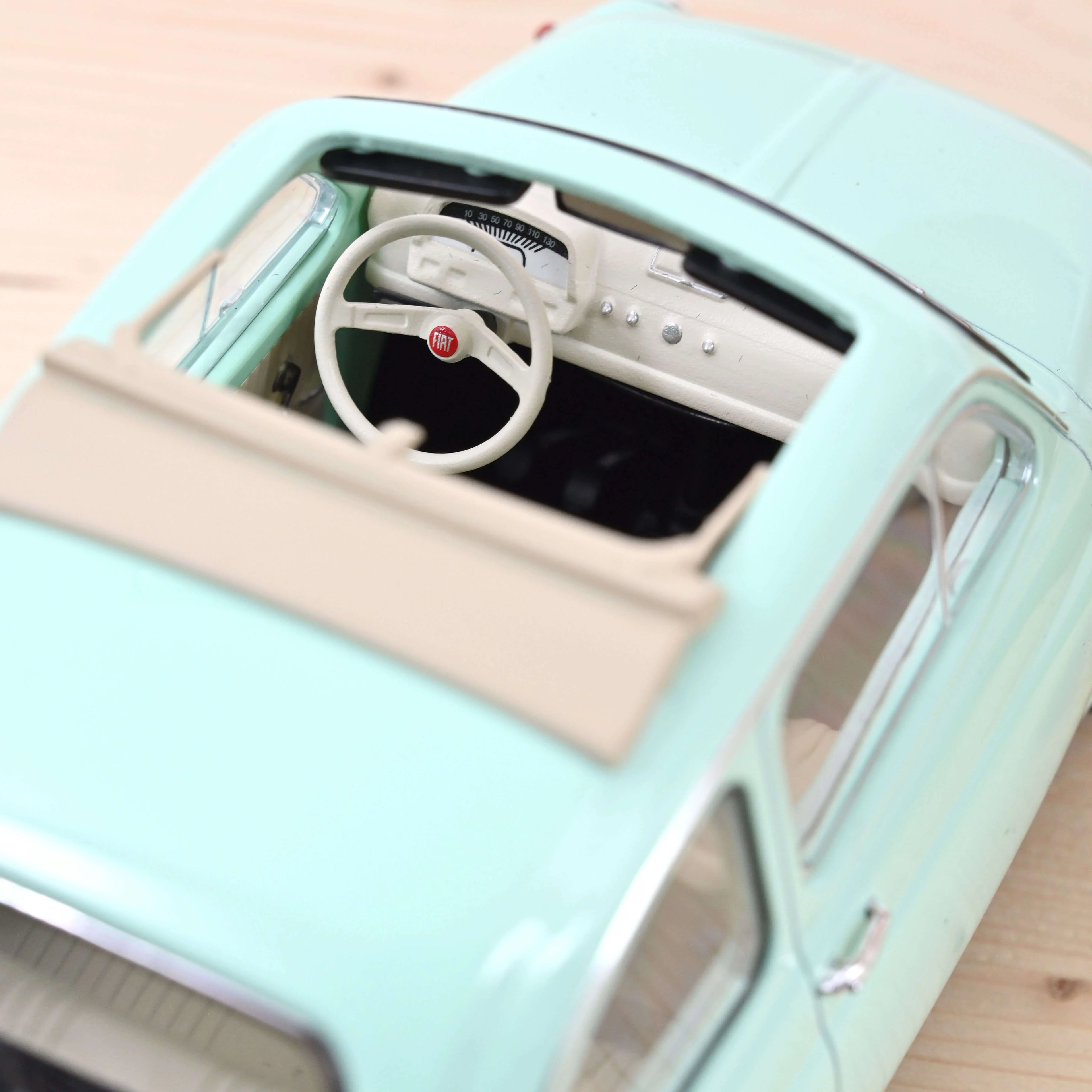 Fiat 500 L 1968 Pastel Blue birth gift 1/18