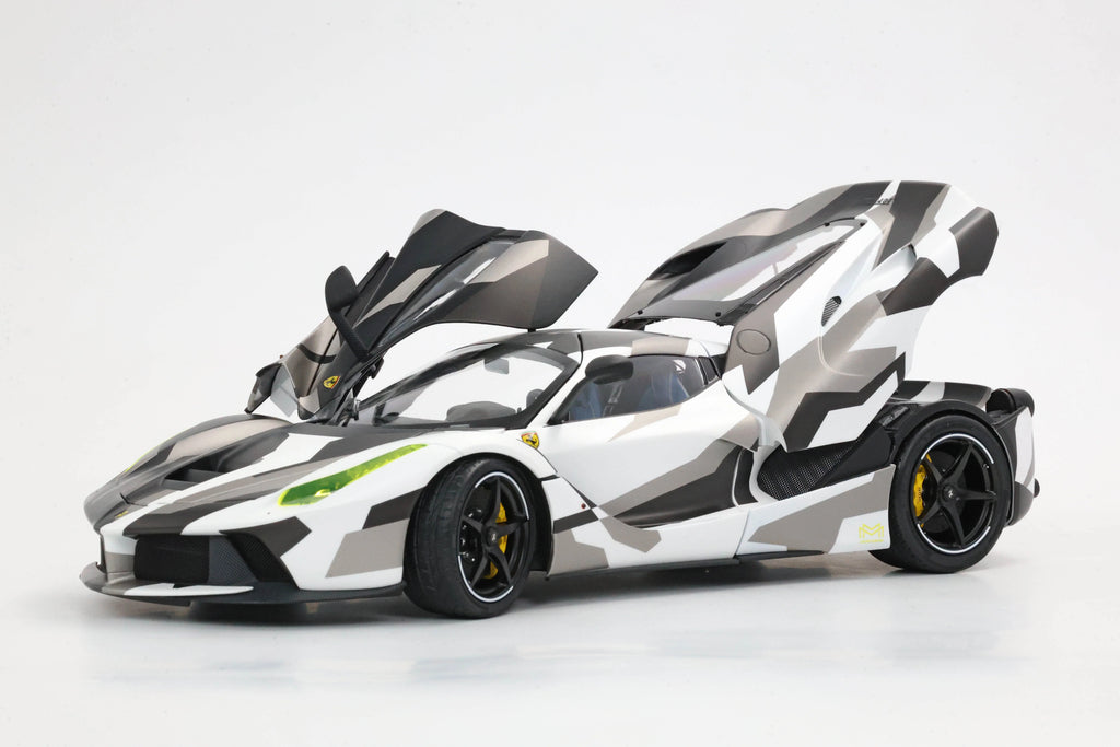 Pre-order BBR Ferrari LaFerrari Camouflage Fully Open Diecast - Limited 140 pcs