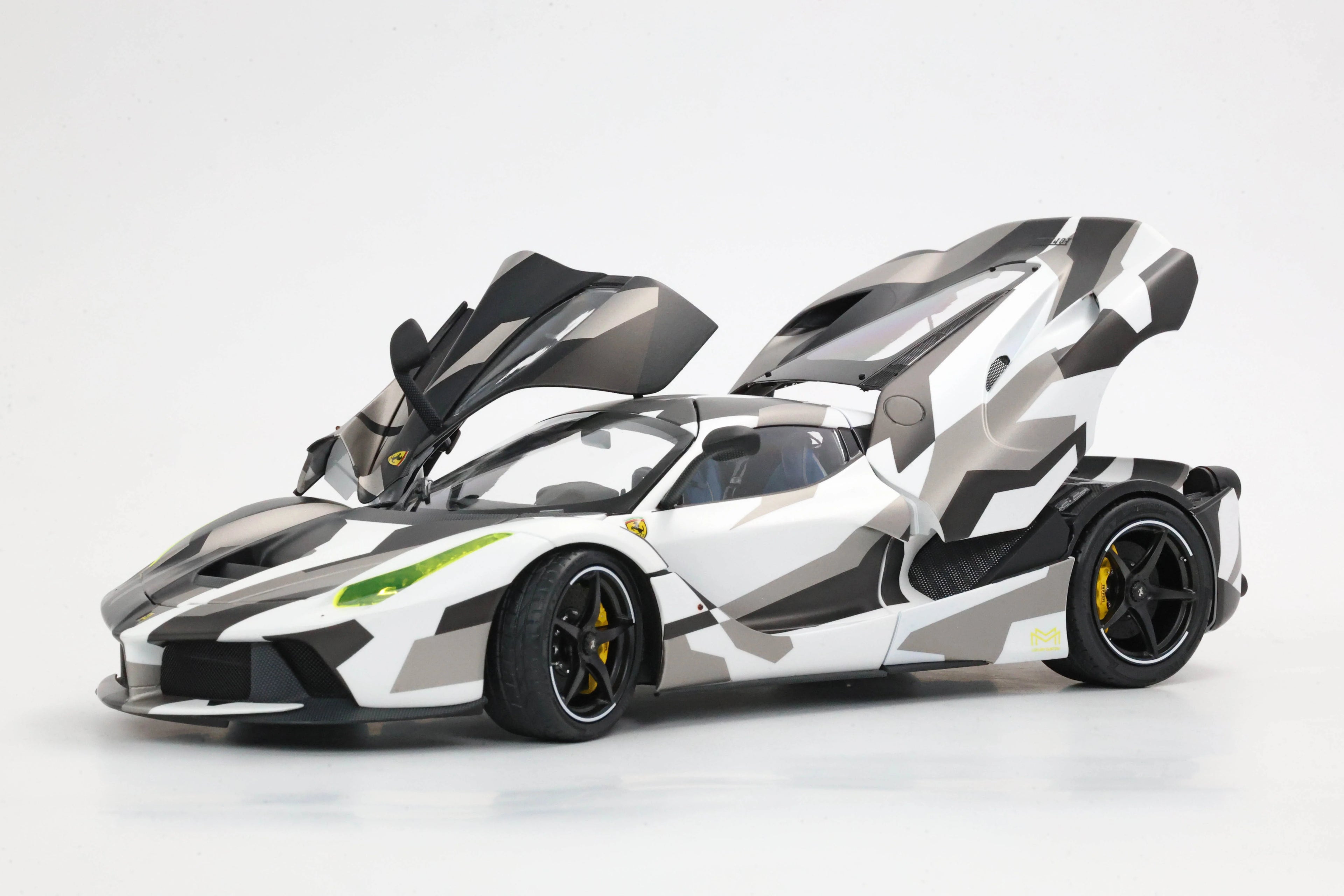 Pre-order BBR Ferrari LaFerrari Camouflage Fully Open Diecast - Limited 140 pcs