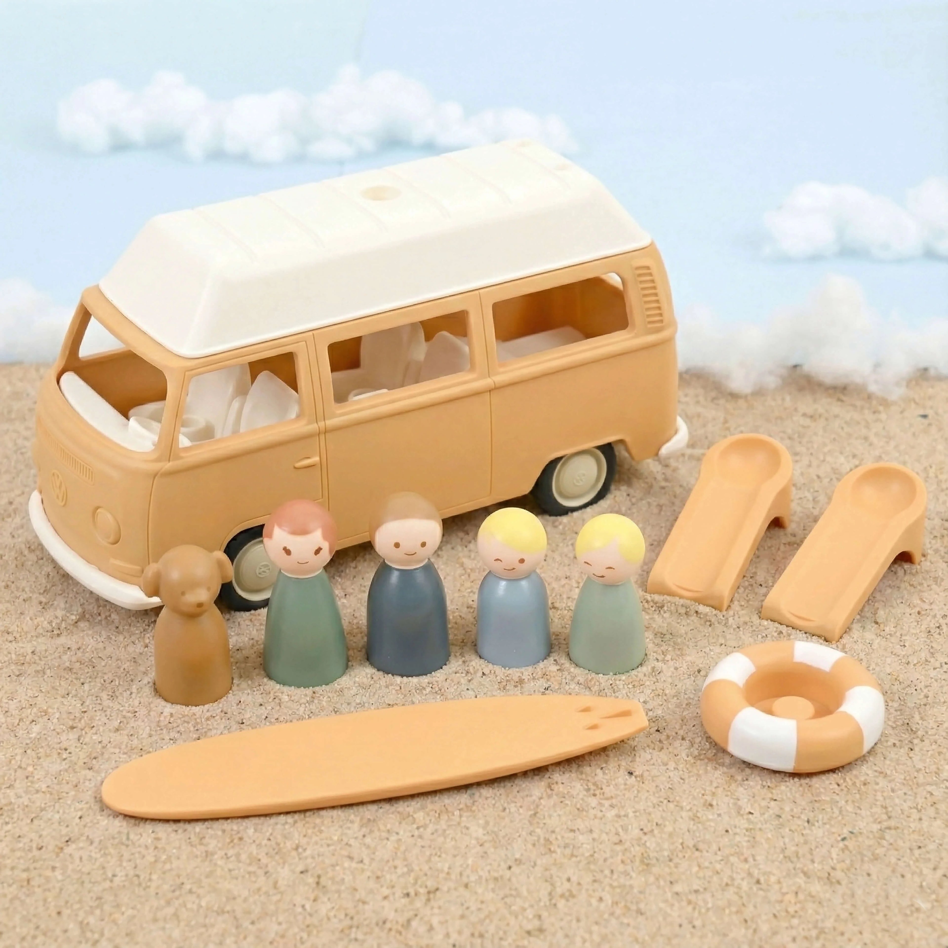 Volkswagen Combi T2 Yellow Plastigam 1:24