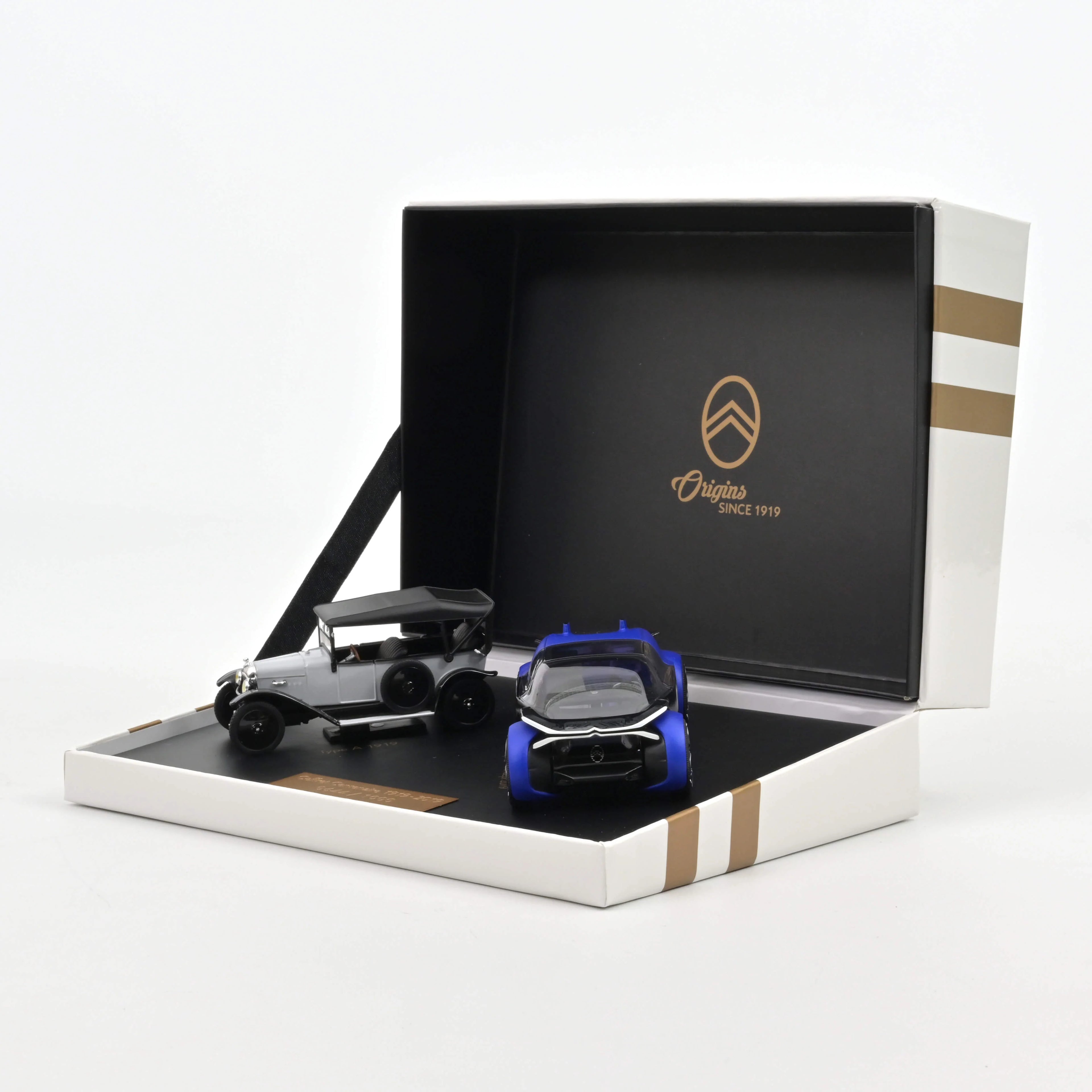 Gift box Centenary Citroën 2019: Type A + 19_19 Concept 1:43