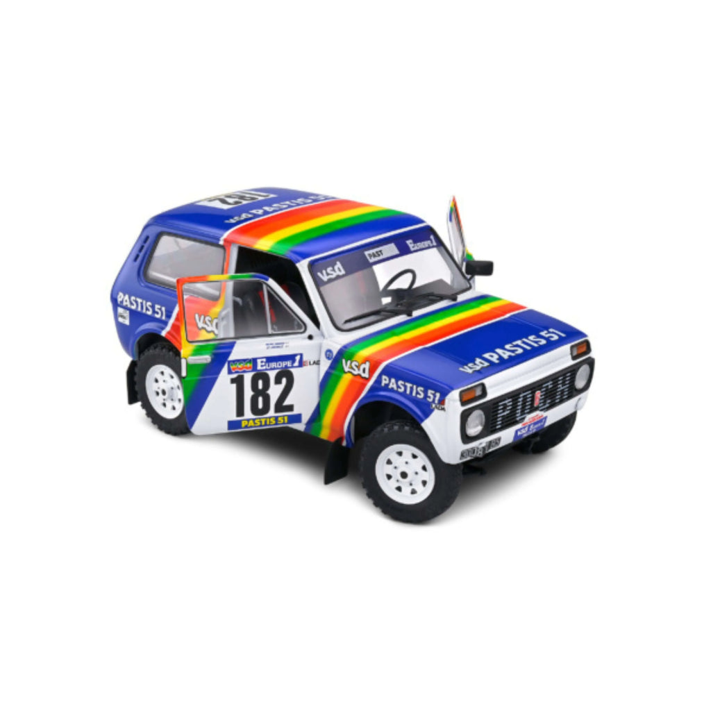 Lada Niva White #182 Jabouille / Sardou Paris-Dakar 1984 1:18