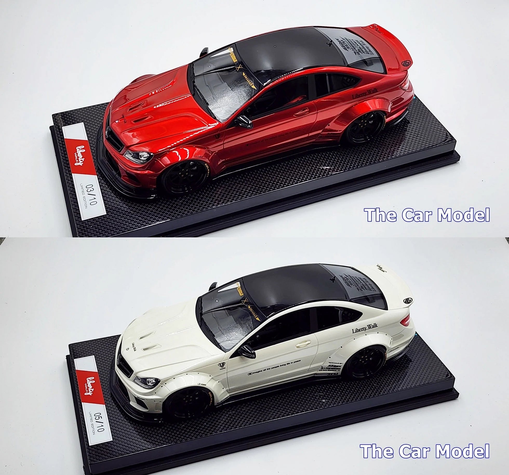 Mercedes Benz C63 Liberty Walk Performance White, Red - Limited 10 pcs by LB Work