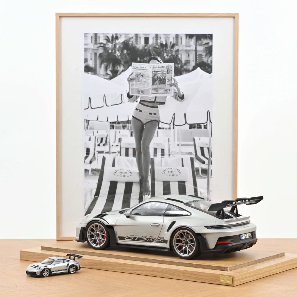 Porsche 911 GT3 RS 2022 Gris GT métallisé/Noir 1:12