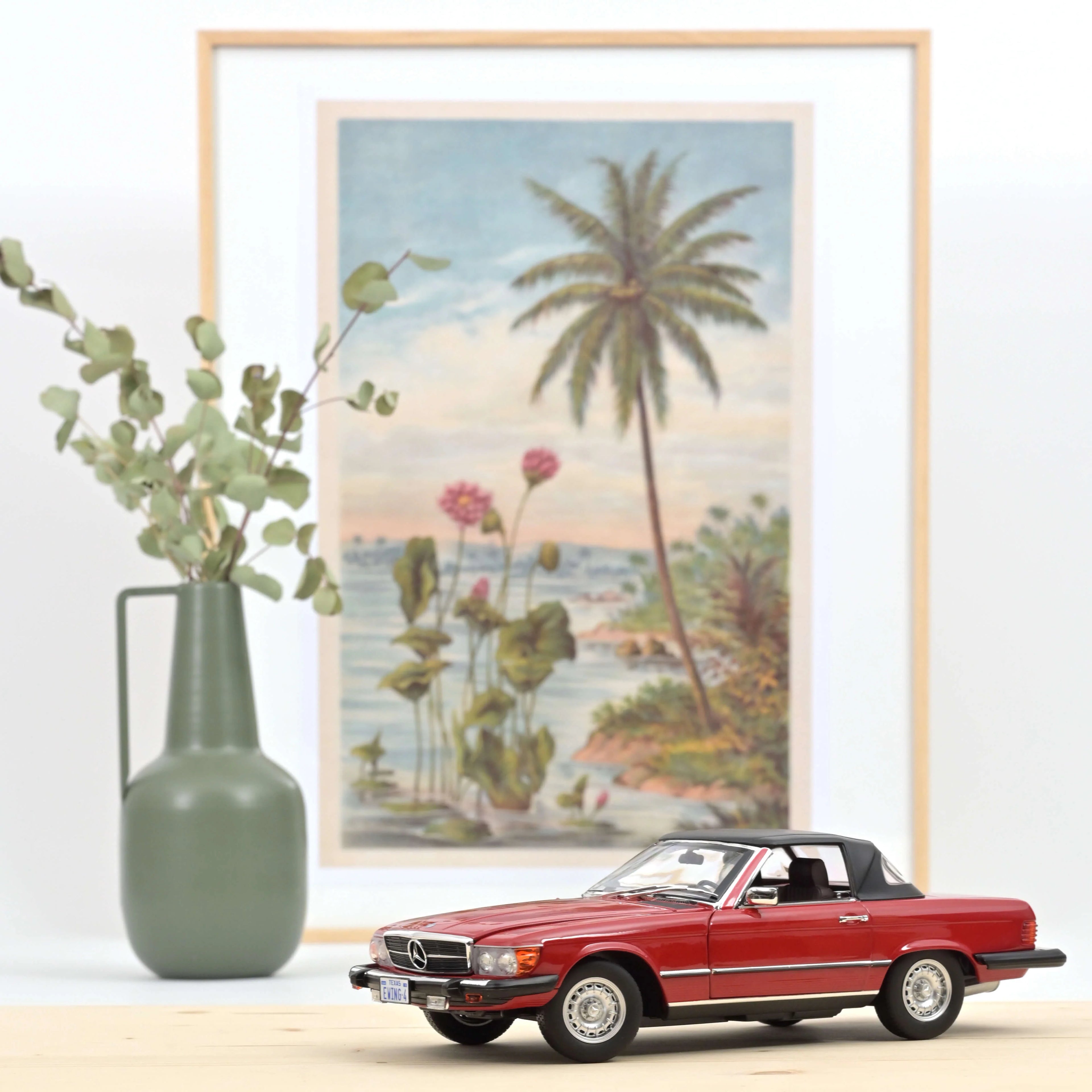 Mercedes-Benz 450 SL (US-Version) 1979 Rot 1:18