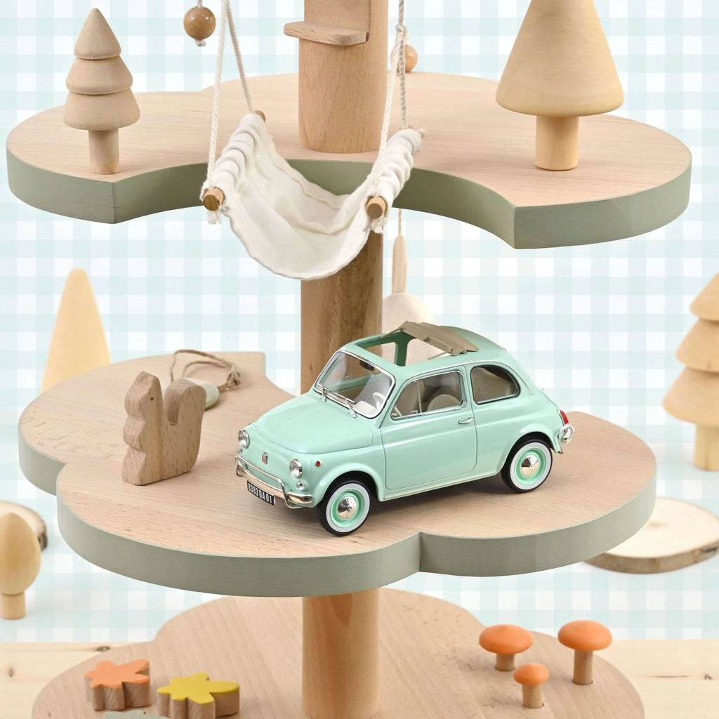 Fiat 500 L 1968 Pastel Blue birth gift 1/18