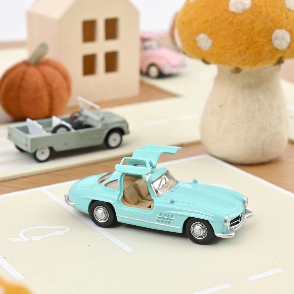 Mercedes Benz 300SL 1955 Bleu Jet-car 1:43